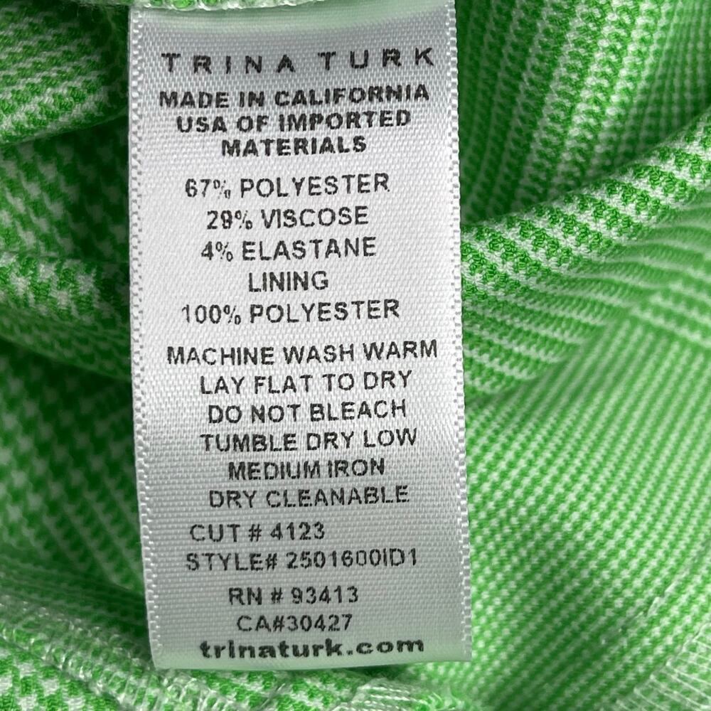 Trina Turk Jannise 3 plaid Cropped Jumper size 8 Collared Short sleeve jumpsuit - Picture 11 of 12
